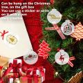 50 Pcs Clear Christmas Blank with Hole Diy Acrylic Disc Decor