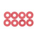 2000 Pcs 3x8x0.7mm Insulated Fiber Insulating Washers Spacers Red