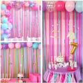 12 Rolls Crepe Paper Pastel Streamers for Kids Birthday Party
