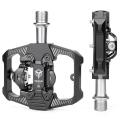 Non-slip Mtb Bike Pedals for Spd Waterproof Cycling Accessories,black