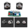 2 Pcs Vu Panel Meter Warm Back Light Recording+driver Board+cables