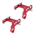 Gub 2x Aluminium Alloy Bike Phone Holder Handle Phone Support Red