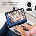 1080p Hd Webcam Autofocus with Ring Light for Pc Laptop Desktop