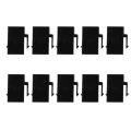 10pcs Rj45 Connector Keystone Cat6 Extension Coupler Adapter,black