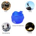 Widesea Camping 250ml Tpe Folding Cup Outdoor Pocket Tableware Hiking