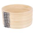 10 Pieces 8 Inch Embroidery Hoops Round Adjustable Bamboo Circle