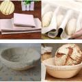 Round Banneton Set - Natural Cane Bread Baking Kit with Cloth Liner