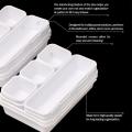1 Set Of 22 Interlocking Desk Drawer Separators and Container (white)