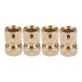 4 Pc Brass Hose Connector Hose End Quick Connect Fitting 1/2 Inch