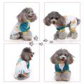 2 Pack Dog Pajamas, Cotton Dog Nightclothes Shirt for Cats Blue -s