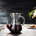 Pour Over Coffee Maker, Glass Coffee Pot, Manual Coffee Dripper