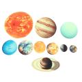 10 Pcs Planet Solar System Fluorescent Wall Stickers The Universe