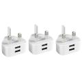 Usb Power Adapter Mobile Phone Charger Smart Travel Charger(uk Plug)