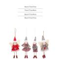 Angel Doll Ornaments Merry Christmas Decorations Gray Skirt Girl