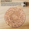 Round Water Hyacinth Placemat,quality Woven Wicker Table Place Mats