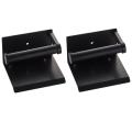 Toilet Paper Holder with Shelf Wall Mounted Decorative Holder Black