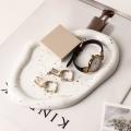 Modern Ceramic Silver Plated Plate Desktop Decoration Silver A