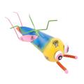 Metal Yard Art Grasshopper Statues for Patio Lawn Decorations Yellow