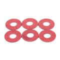 2000 Pcs 3x8x0.7mm Insulated Fiber Insulating Washers Spacers Red