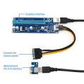 6 Pack 1x to 16x Sata to 6pin Molex Usb3.0 Cable for Bitcoin Miner