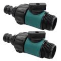Plastic Valve with 3/4 Inch Male Thread Connector Hose Switch 1 Pc