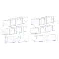 50pcs Clear Plastic Label Holder Price Tag, for Storage Bins Labels