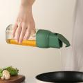 Glass Oil Can Opening & Closing Oil Bottle Container(green)