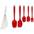 5 Piece Non-stick Heat Resistant Silica Gel Spatula Set for Cooking