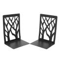 Book Ends for Heavy Books,home Decorative, Metal Black 1 Pair