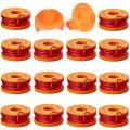 16 Pack Trimmer Line for Worx Wa0010 Wg175 Spools,10ft Refills Parts