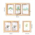 Creative Wood Rotating Photo Frame Home Decoration(two-frame)