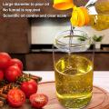 Vinegar Oil Dispenser Glass Oil Bottle for Cooking,salad,bbq,white
