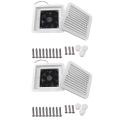 2x 12v Rv Motorhome Mute Roof Cooling Trailer Exhaust Fan Ceiling