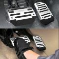 2x Non-slip Automatic Gas Brake Foot Pedal Car Accessories Silver