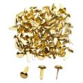 1/2 Inch Mini Paper Fasteners for Handicraft Projects,8 X 14 Mm(gold)