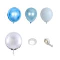 Blue Silver Metal Balloons Garland Arch Birthday Baby Shower Decor
