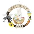Easter Party Door Hanging Sign Easter Egg Wooden for Home Decor