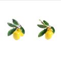 12pcs Hotel Table Decoration Lemon Napkin Buckle -gold