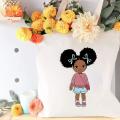 Cute Black Girl Thermal Heat Transfer Stickers for Clothes