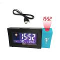 Digital Alarm Clock Date Adjustable Angle Led with Time Projection