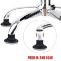 5pcs Office Chair Swivel Caster Wheels, 2 Inch Stool Bell Glides