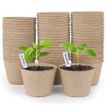60 Pcs Seed Starting Pots Round Nursery Pot, with 20 Plant Labels