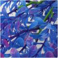Plante Artificielle En Plastique Violet-bleu Deco Pour Aquarium