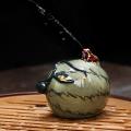 Watermelon Tea Pet Can Be Sprayed Ceramic Frog Tea Pet Cute Tea Set,l