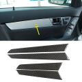 Car Carbon Fiber Interior Door Panel Cover Trim for Mercedes Benz C