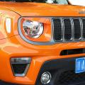 Orange Front Headlight Lamp Angry Eyes Cover for Jeep Renegade 2019+