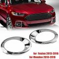 For Ford Fusion Mondeo 13-16 Front Fog Light Cover Bezel Trim Ring