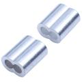 50x Aluminum Crimping Loop Sleeve for 4mm Diameter Wire Rope Cable