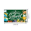 Welcome Back to School Banner Flag for Boy Girl Kid Wall Decor E