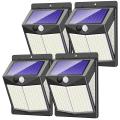 Solar Security Lights Outdoor, 140 Led Solar Sensor Lights 4 Pack